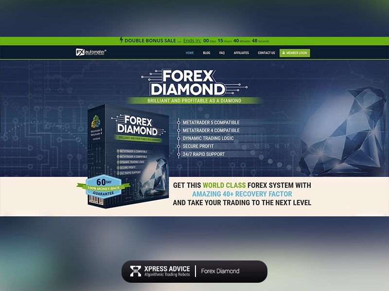 The efficiency of the Forex Diamond robot
